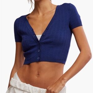 Free People Cassie Cardi in Green Size small NWT